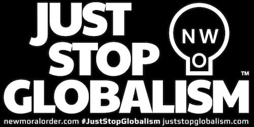 JUST STOP GLOBALISM™ Classic Logo (White)